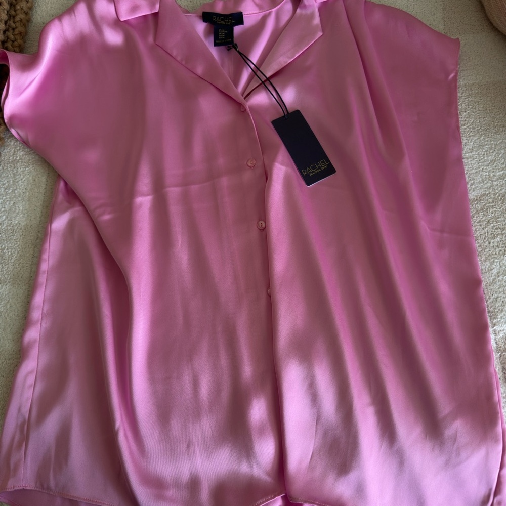 Pink Satin Blouse